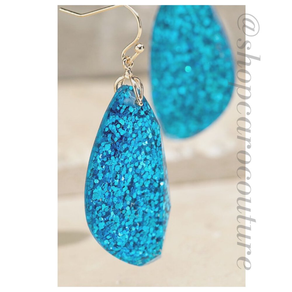Glitter Drop Earrings